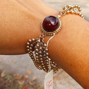 Vtg Anne Klein Gold Tone Multi Bracelet